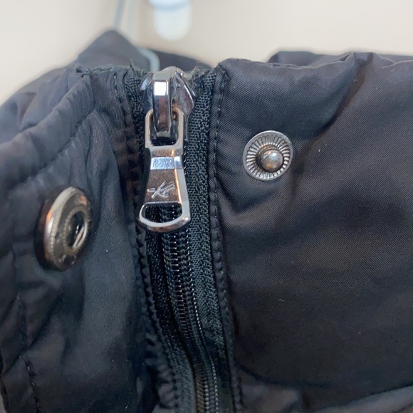 Kenneth Cole Reaction Black Down Puffer Coat Size Small - Picture 13 of 15